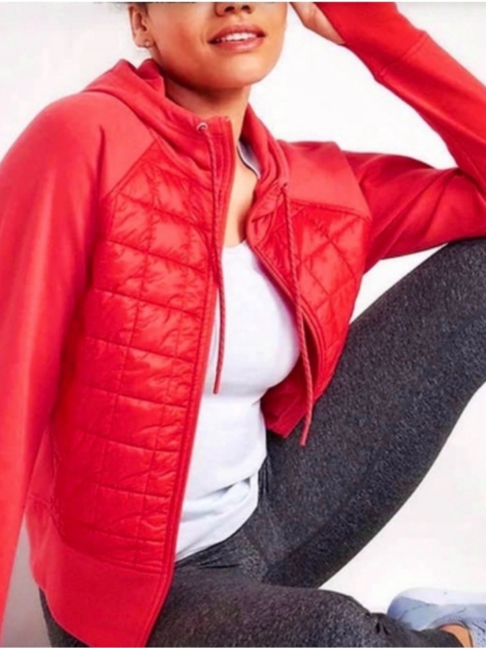Old Navy Active Dynamic Fleece Quilted Hybrid Zip Up Jacket XL